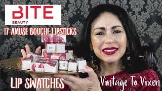 Soon To Be Discontinued Bite Beauty Amuse Bouche Lipsticks-17 Lip Swatches Of My Favorite Colors