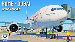 FlightFactor 777v2 Alpha - Rome to Dubai - X-Plane 12