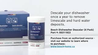 How to Descale Your Dishwasher | Bosch Home Canada