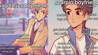 the zodiac signs as boyfriends