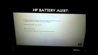 How to fix primary internal battery error code 601 - Laptop HP Battery Alert Solved in 1 min