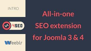 4SEO All-in-One Search Engine Optimization for Joomla