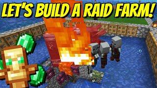 Let's Play Minecraft and Build a Raid Farm!