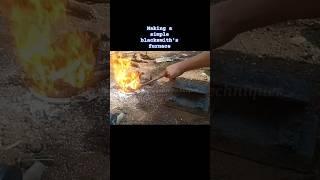How to make a simple blacksmith's furnace.