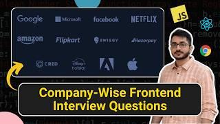 Company-Wise Frontend Interview Questions | Updates to devtools.tech