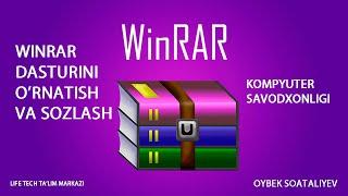 Winrar dasturini o'rnatish va foydalanish | Winrar install | Arxiv dasturidan foydalanish UZB