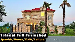 1 Kanal Full Furnished Luxurious Spanish House For Sale In DHA Phase 7 Lahore