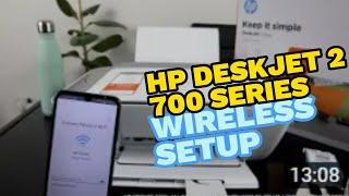 HP Deskjet All In One Printer Learn How To Set Up/ Connect To WIFI Network