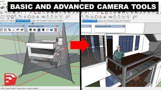 Basic and Advanced CAMERA TOOLS in Sketchup ️ || DV Studio