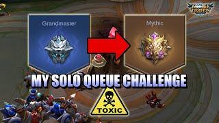 I SOLO QUEUED FROM GRANDMASTER TO MYTHIC CHALLENGE AND LEARNED A NEW HERO - MLBB