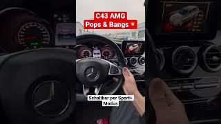 C43 AMG Pops & Bangs schaltbar per Sport+ Modus 