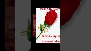 Happy International Women's Day greetings with flowers and music#InternationalWomensDay