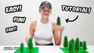 How to build LEGO Pine Trees! TUTORIAL!