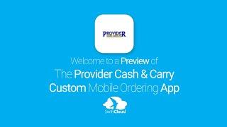 Provider Cash & Carry - Mobile App Preview PRO662W