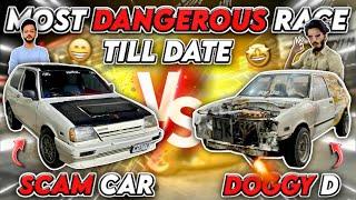 Most Dangerous Race Till Date  SCAM CAR VS Doggy D  Team-4K