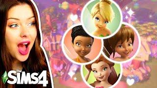 Building a Treehouse Village for DISNEY FAIRIES in The Sims 4