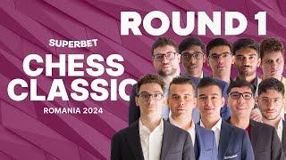 Superbet Chess Classic 2024: Round 1 | #GrandChessTour