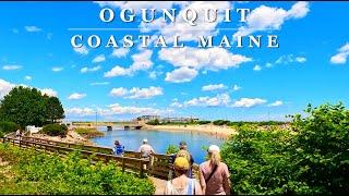 OGUNQUIT Downtown & Beach Scenic Walk - [Ogunquit, Maine] - 4k Walking Tour with Binaural 