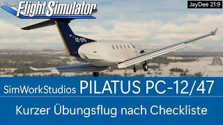 SWS PC-12/47 - Übungsflug nach Checkliste in Kiruna (ESNQ-Orbx)  MSFS 2020