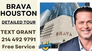 At Brava Even the LOBBY is gorgeous in this Houston Highrise Apartment !