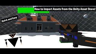 How to Import Assets from the Unity Asset Store