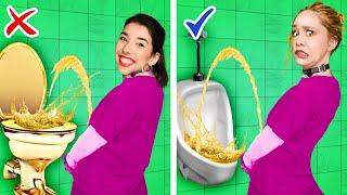 Rich Vs Poor Toilet Gadgets || Funny Moments, Viral Gadget Recommendations by Kaboom GO