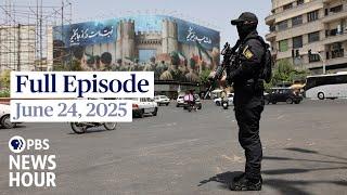 PBS News Hour live episode, June 24, 2025