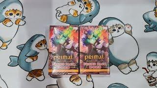 Primal TCG Promo Box 2023 Opening x3. Legendary rare hunt!