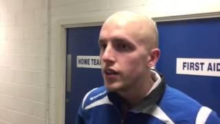 Stratford Town's Alex Price talks to the Herald