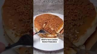 IHOP’s new cookie butter pancakes #ihop #fastfood #cookiebutter #pancakes #biscoff