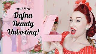 Dafna Beauty Unboxing & Trying: Vintage with a Twist - Pinup Makeup!