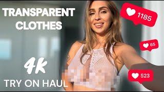 [4K] See-Through Lingerie | Transparent Try on Haul