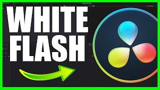 How to Add White Flash transition in Davinci Resolve 16!