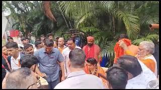 BJP MLA PREM KUMAR MEET BAGESHWAR BABA IN SAMBODHI RESORT GAYA BAGESHWAR BABA WITH BJP MLAPREM KUMAR