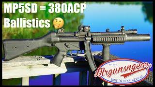 Does A Heckler & Koch MP5SD Turn 9mm Into 380ACP Ballistically?  Let's Find Out!