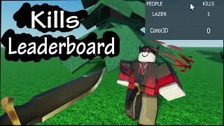 How To Make A Kills Leaderboard Roblox