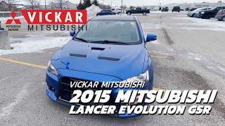 2015 Mitsubishi LANCER EVOLUTION 4dr Sdn GSR Final Edition #321of 350 | https://bit.ly/3xz2Jpu