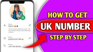 How to get free virtual phone number of UK  country 2024 | How to create UK number 2024 | uk sim