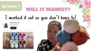 Maisie and Ruth baby booties | is it market friendly? | crochet market prep
