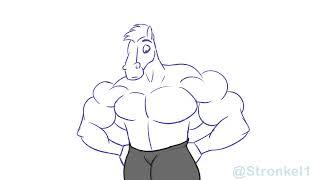 Anthro Horse Muscle Growth Animation