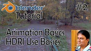 Blender 2 81 Tutorial for complete Beginners   2 | Animating Basics , Show and Hide Object, Use HDRI