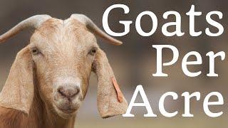 How Many Goats Per Acre?