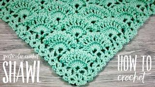 Вяжем ШИКАРНУЮ ШАЛЬ / БАКТУС КРЮЧКОМ / HOW TO CROCHET SHAWL