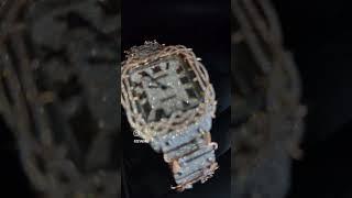 Thrones and vines iced out Moissanite watch by zevadhi