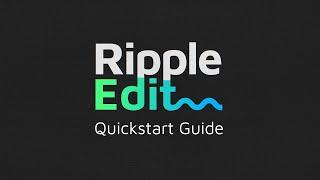 Ripple Edit for After Effects Quick Start Guide