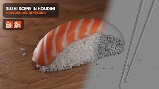 Sushi Modeling and Rendering in Houdini