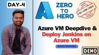 Day-4 | Deploy Jenkins on Azure VM | Azure VM Types explained