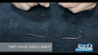 Easy Fishing Knots - How to tie a Two Hook Snell Knot