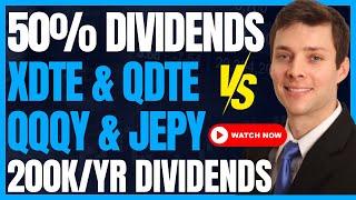 How QDTE & XDTE Compare To QQQY & JEPY (Defiance & Roundhill Dividend Investing) #FIRE