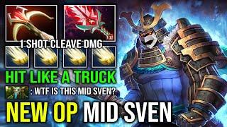 NEW OP MID SVEN 1 Shot Cleave Unlimited Crit with Invisible Silver Edge Bloodthorn Sven Dota 2